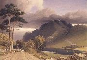 George Fennel Robson Loch Lubnaig,Perthshire (mk470 china oil painting artist